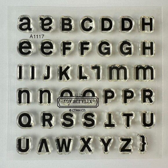 My Acrylix Alphabet Stamps A1117 A Typeface CTMH - Picture 1 of 2
